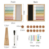 MathBeads - Montessori Wooden Counting Frame